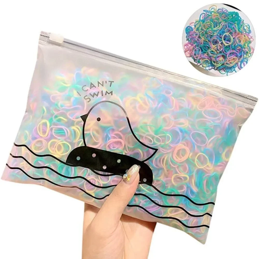 1000piece hair Rubber Bands For Kids • Multicolor • Elastic Bands • New In Bag
